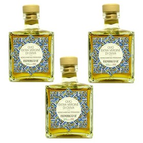 Voglia Di Puglia Olio Extravergine Di oliva Da Olive Italiane Monocultivar Peranzana 3 Bottiglie Versatore 250 ml