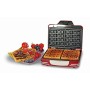 Ariete 187 Waffle Maker - Piastra elettrica antiaderente per waffle, 700W, Riponibile in verticale, Rosso