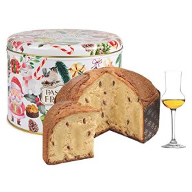 Panettone Artigianale arricchito con uvetta sultanina e farcito con crema alla Grappa Villa de Varda di Fraccaro Spumadoro, dolc