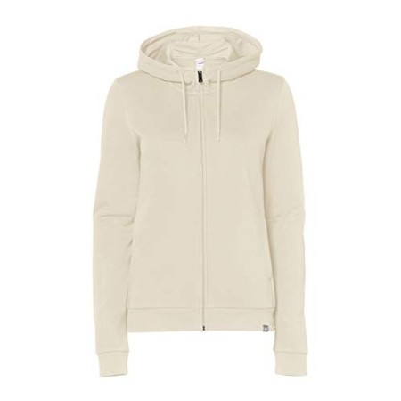 CARE OF by PUMA Felpa con cappuccio in pile, da donna, con cerniera, Beige, 44, Label: M