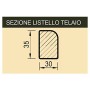 Arte & Arte 7151.0 Telaio con Tela per Pittori da dipingere, Legno di Abete/Cotone, Bianco, 50 x 40 x 3.5 cm, Made in Italy