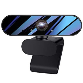 Aokeou - Webcam con microfono, Full HD 1080P, USB 2.0, Plug & Play, per laptop, computer, PC, desktop, con correzione automatica