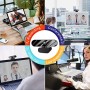 Aokeou - Webcam con microfono, Full HD 1080P, USB 2.0, Plug & Play, per laptop, computer, PC, desktop, con correzione automatica