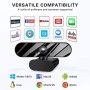 Aokeou - Webcam con microfono, Full HD 1080P, USB 2.0, Plug & Play, per laptop, computer, PC, desktop, con correzione automatica