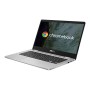 ASUS Chromebook C423NA-EB0287, Notebook in alluminio con Monitor 14" FHD Anti-Glare, Intel Celeron N3350, RAM 4GB LPDDR4, 64G eM