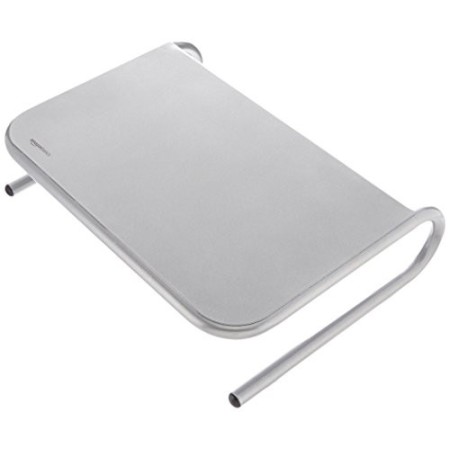 AmazonBasics - Supporto per monitor in metallo argento