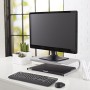 AmazonBasics - Supporto per monitor in metallo argento