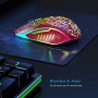 VersionTech - Mouse da gaming ergonomico con cavo USB da 2400 DPI e retroilluminazione a LED, per ufficio, libreria, sala e-spor