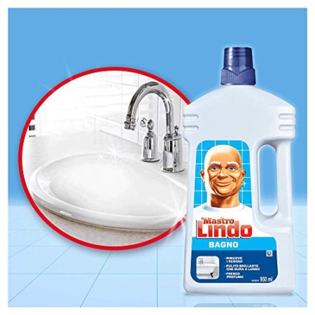 Mastro Lindo Detersivo Bagno Superfici Delicate, Maxi Formato 6 Pezzi da  950 ml, 5.7 L - Ernesto Shop