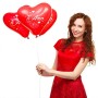 ocballoons Palloncini a Forma di Cuore Rosso Ti Amo 16 PZ San Valentino Festa Evento Cerimonia Decorazione allestimento Romantic