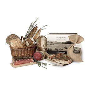 Confezione regalo "Gran Selezione", cesto gastronomico misto salumi, Salumi Pasini