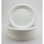 Piatti Super Rigidi per Bagassa Biodegradabili e Usa e Getta - Alternativa Non Plastica Ecologica - Piatti Rotondi per Feste 50 