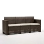 Bica 9068.3 Set Nebraska Salottino da Giardino con Divano, Poltrone e Tavolino, Marrone