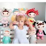 Metoo Baby Bambola Ragazza Regali Peluche Rag Bambola 1 Anno di età Morbida Prima Bambola 33CM - Angelo