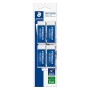 STAEDTLER confezione da 4 gomme per cancellare Mars Plastic, colore bianco, senza ftalati né lattice, ottime prestazioni e lung