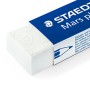 STAEDTLER confezione da 4 gomme per cancellare Mars Plastic, colore bianco, senza ftalati né lattice, ottime prestazioni e lung