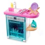 Barbie Set di Arredamenti da Interno, con Lavastoviglie, Sportello Funzionante e Cestello Estraibile, Piatti e Accessori per Il 
