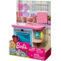 Barbie Set di Arredamenti da Interno, con Lavastoviglie, Sportello Funzionante e Cestello Estraibile, Piatti e Accessori per Il 