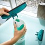 Leifheit Dry & Clean Set Lavavetri elettrico con manico e washer finestre, Tergivetro professionale fino a 35 min con 1 carica, 
