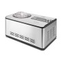 Caso 3298 Ice Creamer-2 in 1 - Macchina per yogurt con compressore, produce fino a 2 litri di gelato in acciaio INOX 18/8