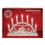 The Benross Christmas Workshop - Decorazione Luminosa ad Arco, in Legno,10 LED a Candela, Funzionamento a Batteria