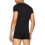 Emporio Armani 111035CC729, T-shirt Uomo cotone elasticizzato, Nero (Nero 00020), Large