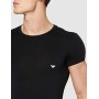 Emporio Armani 111035CC729, T-shirt Uomo cotone elasticizzato, Nero (Nero 00020), Large