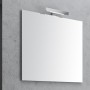 Specchio da Bagno con Lampada Led Varie Misure *** CONFEZIONE 1 pz., Misura 52x68 cm con Lampada LED