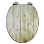 OGOMONDO Sedile Copri WC Universale Frizionato Fantasia MDF Chiusura Rallentata *** CONFEZIONE 1 pz., Fantasia Color Owl