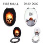OGOMONDO Sedile Copri WC Universale Frizionato Fantasia MDF Chiusura Rallentata *** CONFEZIONE 1 pz., Fantasia Color Owl