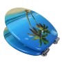OGOMONDO Sedile Copri WC Universale Frizionato Fantasia MDF Chiusura Rallentata *** CONFEZIONE 1 pz., Fantasia Butterfly