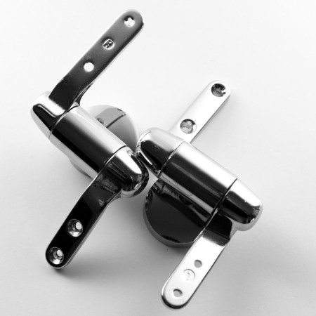 Ogomondo Cerniere Cromate Sedile WC Copriwater Supporti Staffe Frizionato Soft *** CONFEZIONE 1 pz.