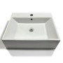 Lavabo Da Appoggio Ceramica Bianco Lavandino Lavello Arredo 2 Misure *** CONFEZIONE 1 pz., Misure 41x41x15 cm