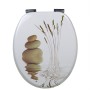 OGOMONDO Sedile Copri WC Universale Frizionato Fantasia MDF Chiusura Rallentata *** CONFEZIONE 1 pz., Fantasia Delfino