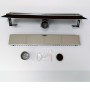 Canale Canaletta Pavimento Lineare Scarico Doccia Acciaio Inox Lucido Canalina *** Pezzi 1 pz., Misure L985xH63 115 Mm