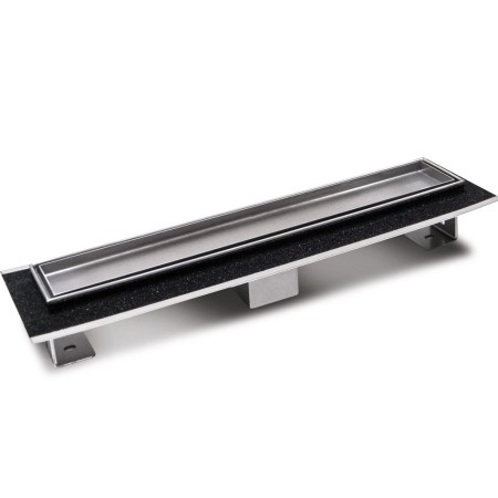 Canale Canaletta Pavimento Lineare Scarico Doccia Full Inox Mattonella Canalina *** Pezzi 1 pz., Misure L585xH63 115 Mm