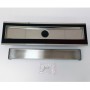 Canale Canaletta Pavimento Lineare Scarico Doccia Full Inox Mattonella Canalina *** Pezzi 1 pz., Misure L585xH63 115 Mm