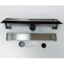 Canale Canaletta Pavimento Lineare Scarico Doccia Full Inox Mattonella Canalina *** Pezzi 1 pz., Misure L585xH63 115 Mm