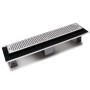 Canale Canaletta Pavimento Lineare Scarico Doccia Acciaio Inox Lucido Canalina *** Pezzi 1 pz., Misure L1185xH63 115 Mm