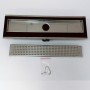 Canale Canaletta Pavimento Lineare Scarico Doccia Acciaio Inox Lucido Canalina *** Pezzi 1 pz., Misure L1185xH63 115 Mm
