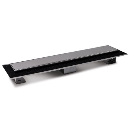 Canale Canaletta Pavimento Lineare Scarico Doccia Acciaio Inox Satinato Canalina *** Pezzi 1 pz., Misure L685xH63 115 Mm