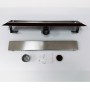Canale Canaletta Pavimento Lineare Scarico Doccia Acciaio Inox Satinato Canalina *** Pezzi 1 pz., Misure L685xH63 115 Mm