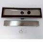 Canale Canaletta Pavimento Lineare Scarico Doccia Acciaio Inox Satinato Canalina *** Pezzi 1 pz., Misure L685xH63 115 Mm