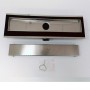 Canale Canaletta Pavimento Lineare Scarico Doccia Acciaio Inox Satinato Canalina *** Pezzi 1 pz., Misure L685xH63 115 Mm