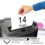 Fellowes Distruggidocumenti Powershred 70S, a Strisce, Nero/Silver