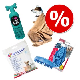 Welcome Kit Puppy & Junior beauty - shampoo + salviette + spazzola + asciugamani