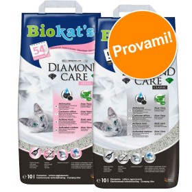 Set prova misto! 2 x 10 l Lettiera Biokat's Diamond Care Set %: 2 x 10 l