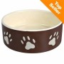 Ciotola in ceramica con zampette Trixie - 800 ml / Ø 16 cm