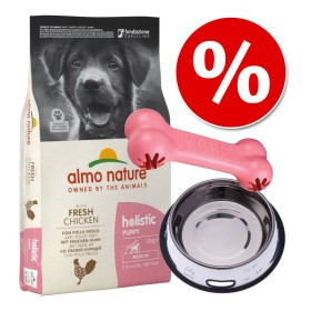 Welcome Kit Puppy & Junior Almo Nature Holistic - 12 Kg Holistic Medium Puppy Pollo + Kong + Ciotola
