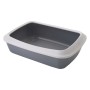 Cassetta igienica con bordo Savic Iriz - 50 cm - grigio chiaro / bianco
